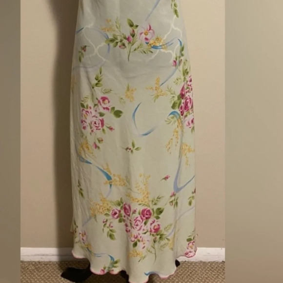 Oscar De La Renta robe and slip dress gown set - Picture 12 of 14